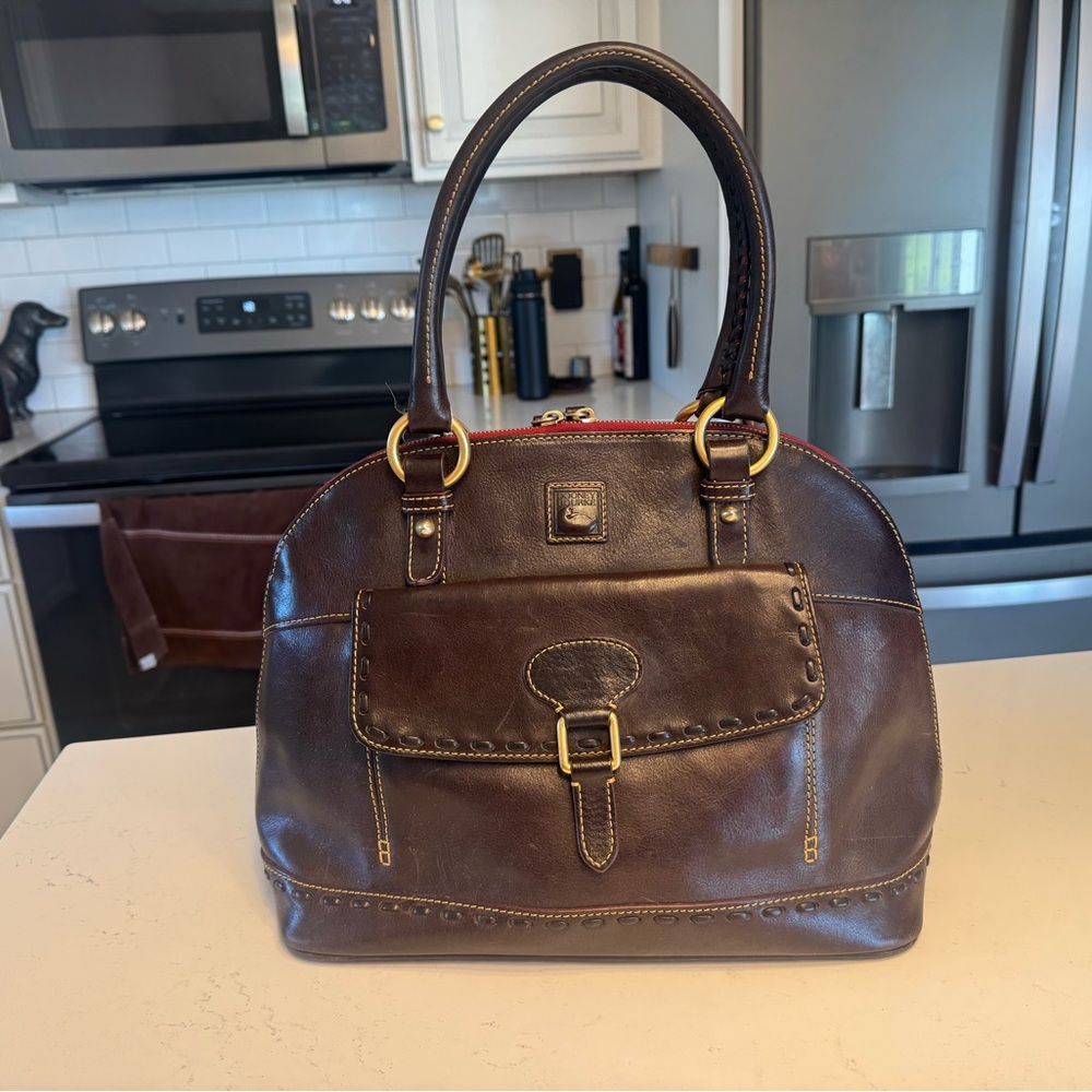 Dooney & Bourke Florentine Leather Domed Sachel